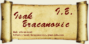 Isak Bracanović vizit kartica